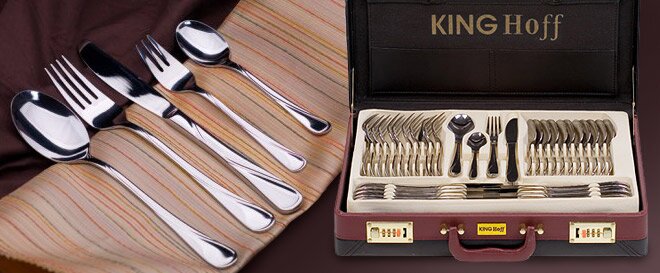 72dílná sada příborů King HOFF v elegantním kufříku