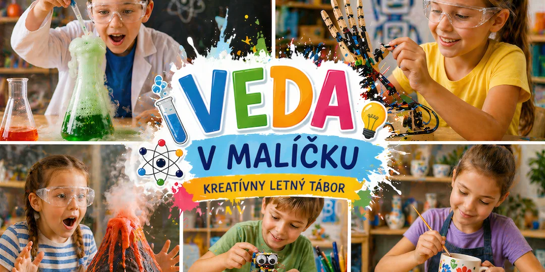 Veda v malíčku: 5-dňový denný tábor plný objavov pre deti od 5 do 12 rokov