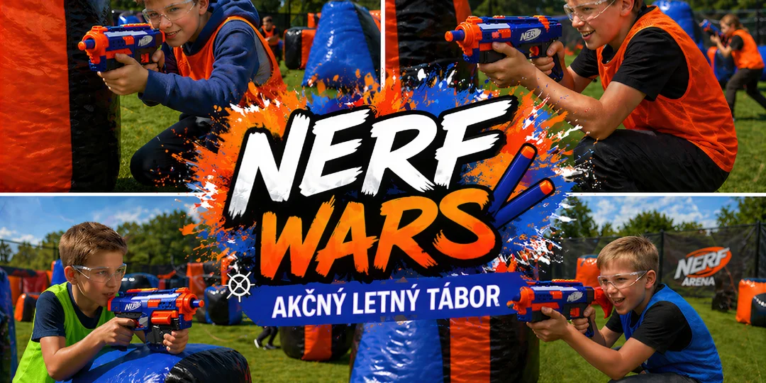 5-dňový detský denný tábor Nerf Wars pre deti od 5 do 12 rokov