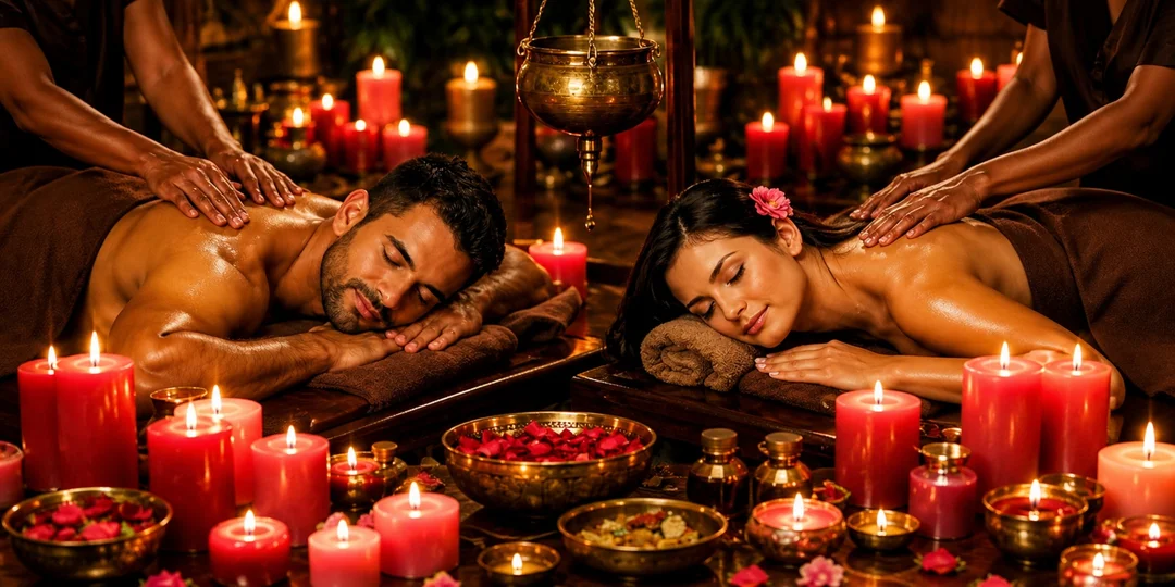 Senzuálna olejová masáž alebo Masáž lásky: Relaxačný rituál pre pár