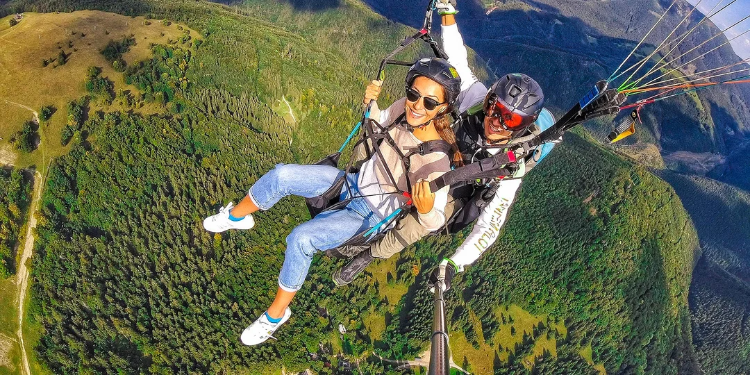Tandemový paragliding s kvalitnými fotografiami