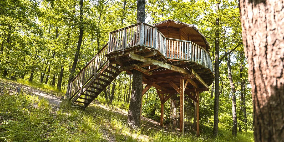 Treehouse na okraji Brna: ubytovanie v súlade s prírodou aj možnost únikové šifrovacia hra pre zábavu