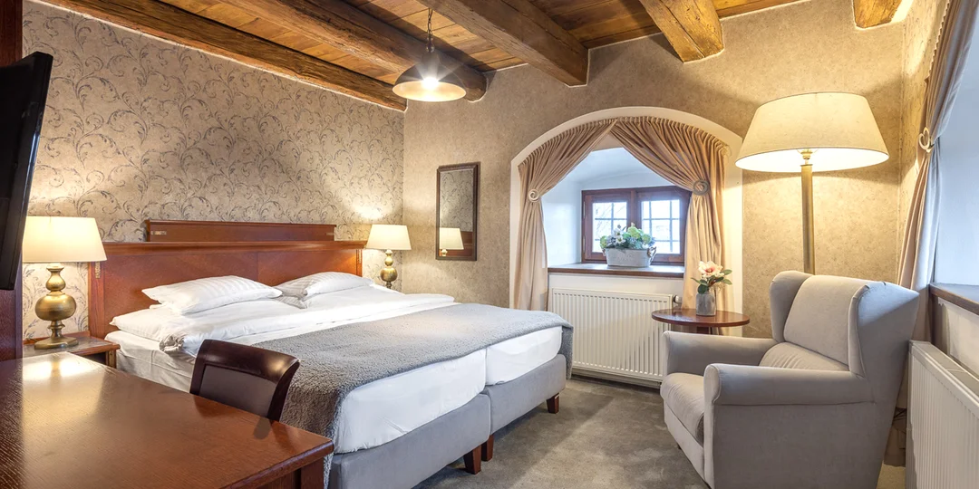Zámocký hotel na okraji Prahy: luxusné izby, raňajky aj večere a vstupenky na výstavy
