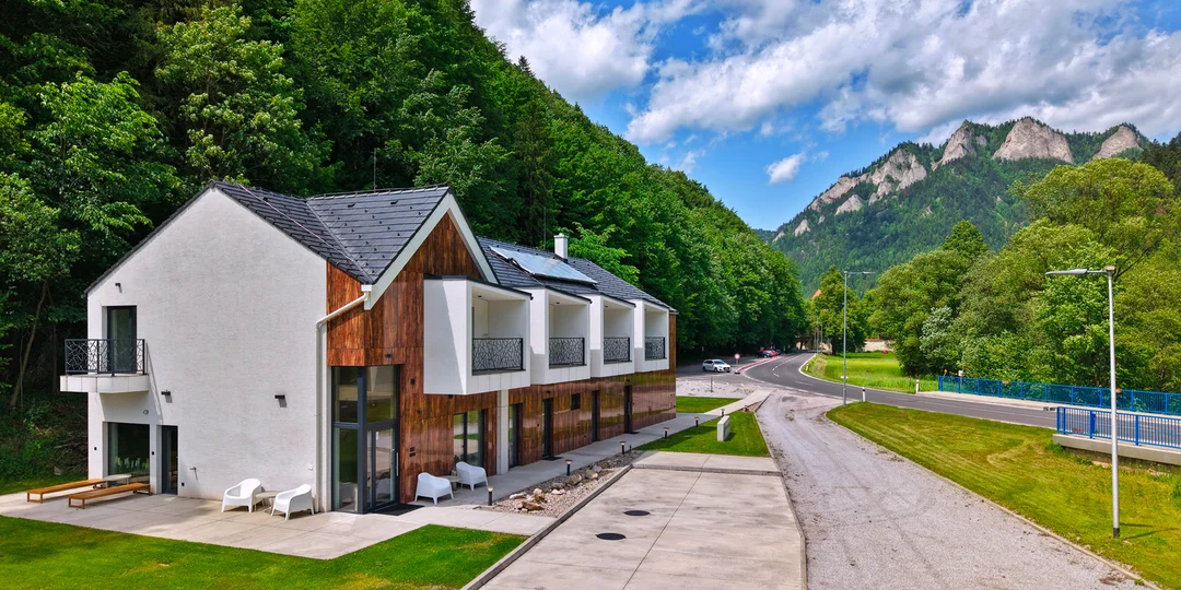 Novovybudovaný apartmánový dom Lietajúci Cyprián v Pieninách