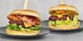 Burger menu s nápojem, hranolky i omáčkou