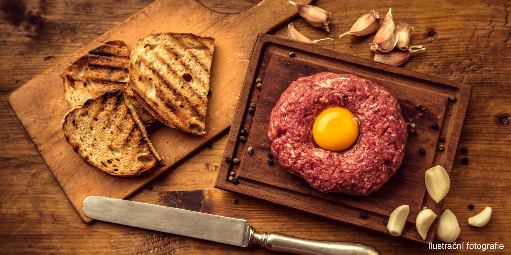 Tatarák z hovězího masa Angus: 150–450 g