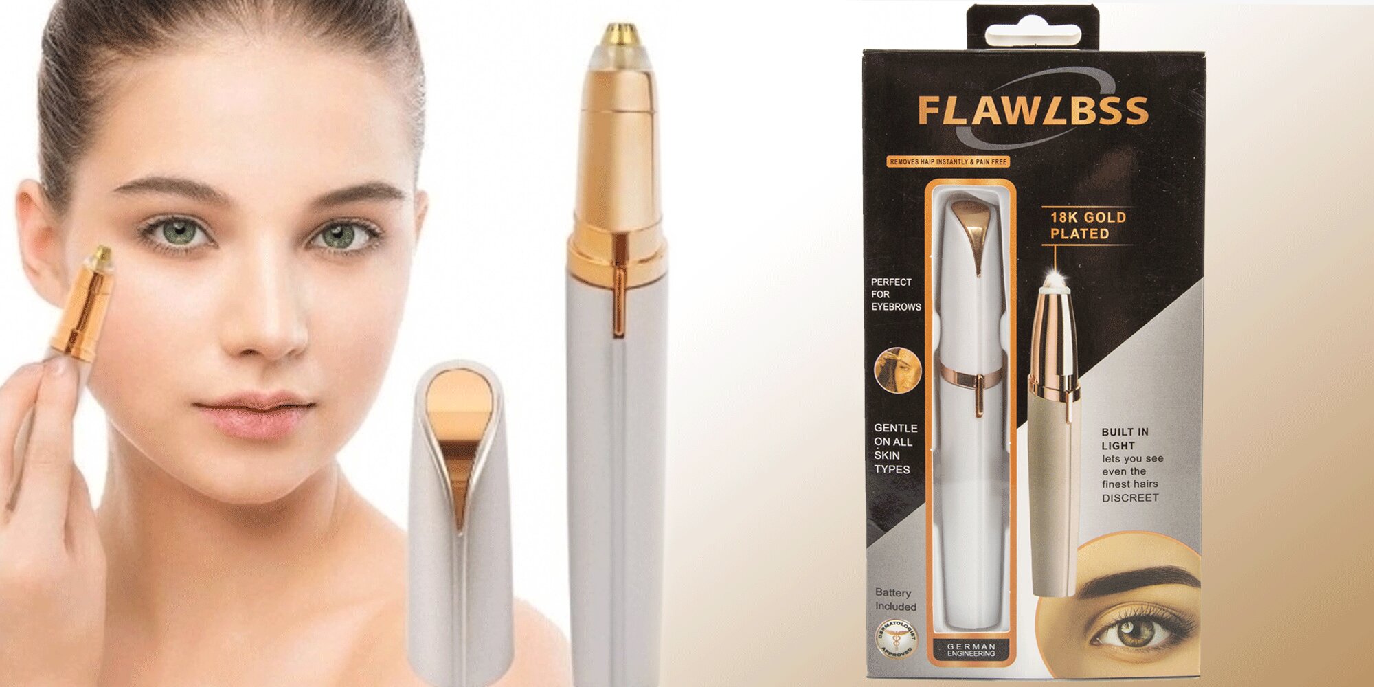 Depilátor pro bezbolestnou úpravu obočí Slevomat.cz