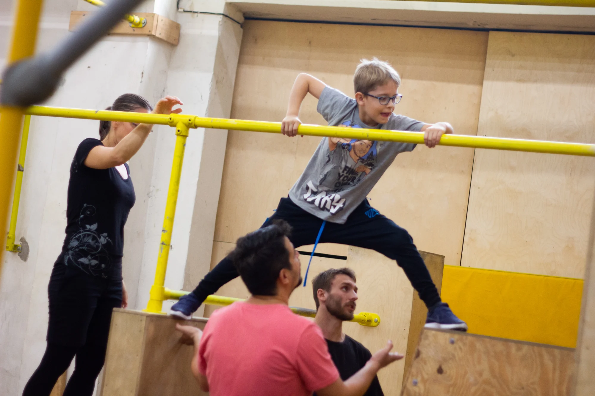 Parkour pro rodiče s dětmi: 120 minut společného tréninku v In Motion Academy