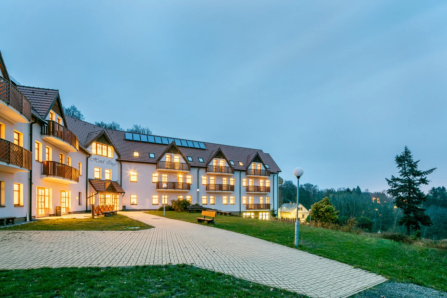 Krásný hotel v Krušných horách: neomezený wellness, polopenze a zábava