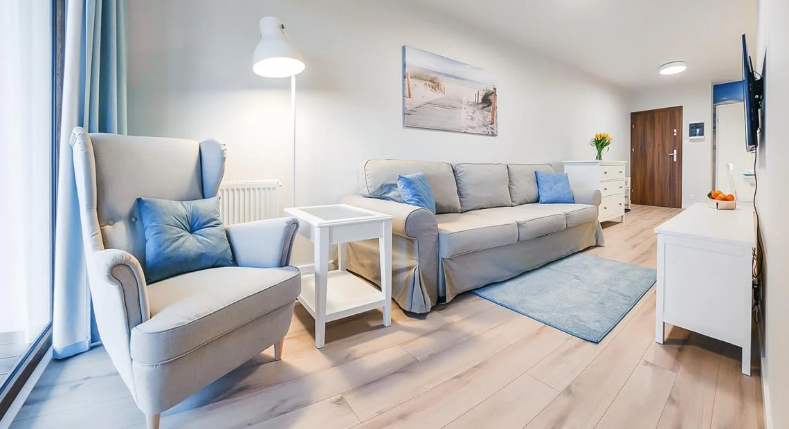 Nové apartmány v polském Kolobřehu blízko od moře: vybavená kuchyňka i bazén a sauna