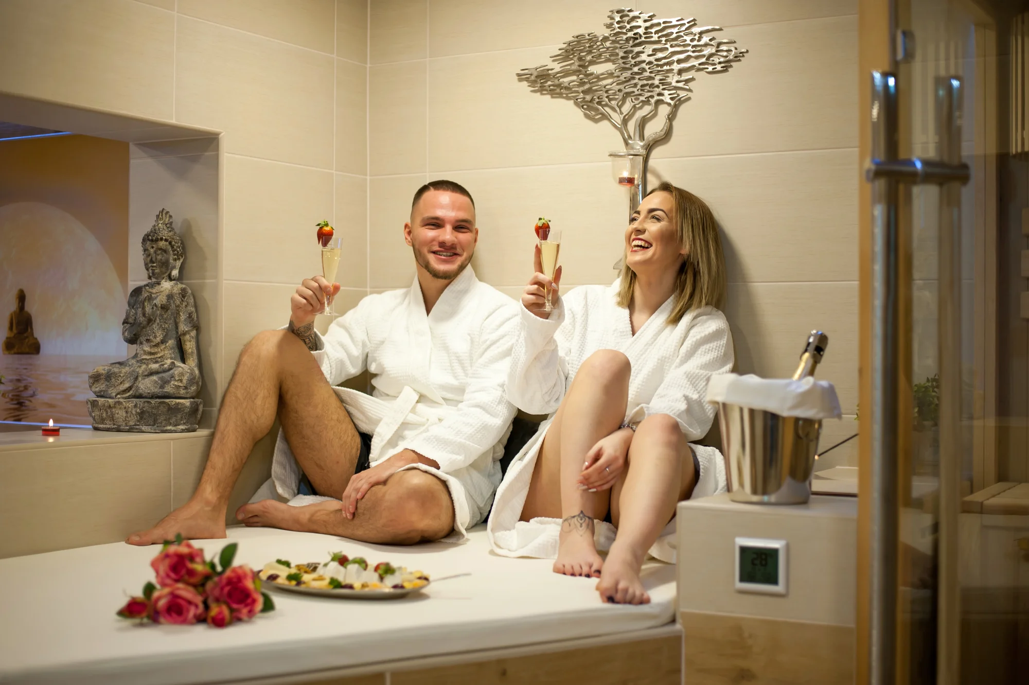 Luxusní relaxace v privátním wellness Buddha pro dva: na výběr 60 či 120 minut