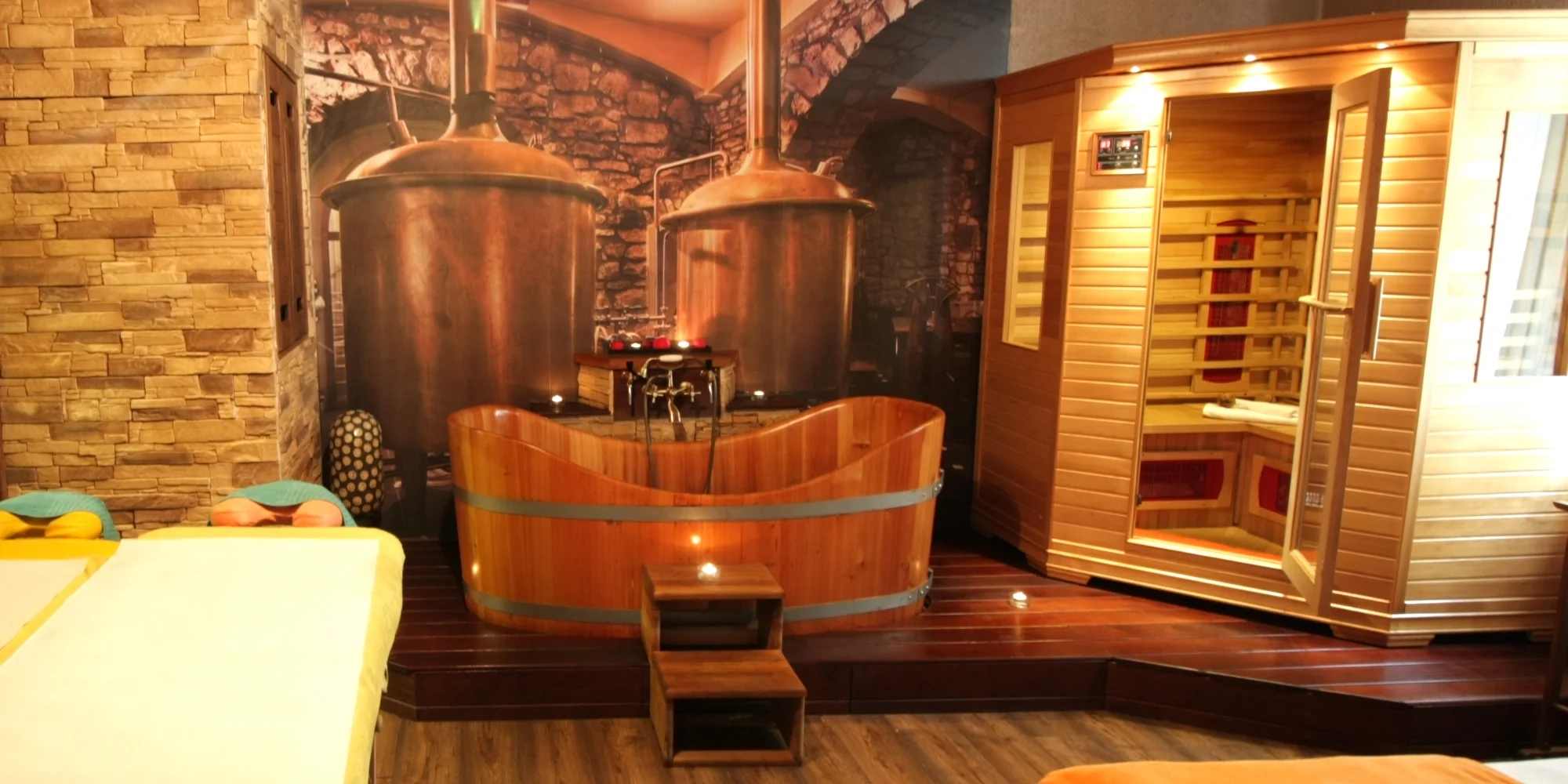 Relaxační lázeň s čokoládovým aroma pro 2 a k tomu horká čokoláda nebo Baileys