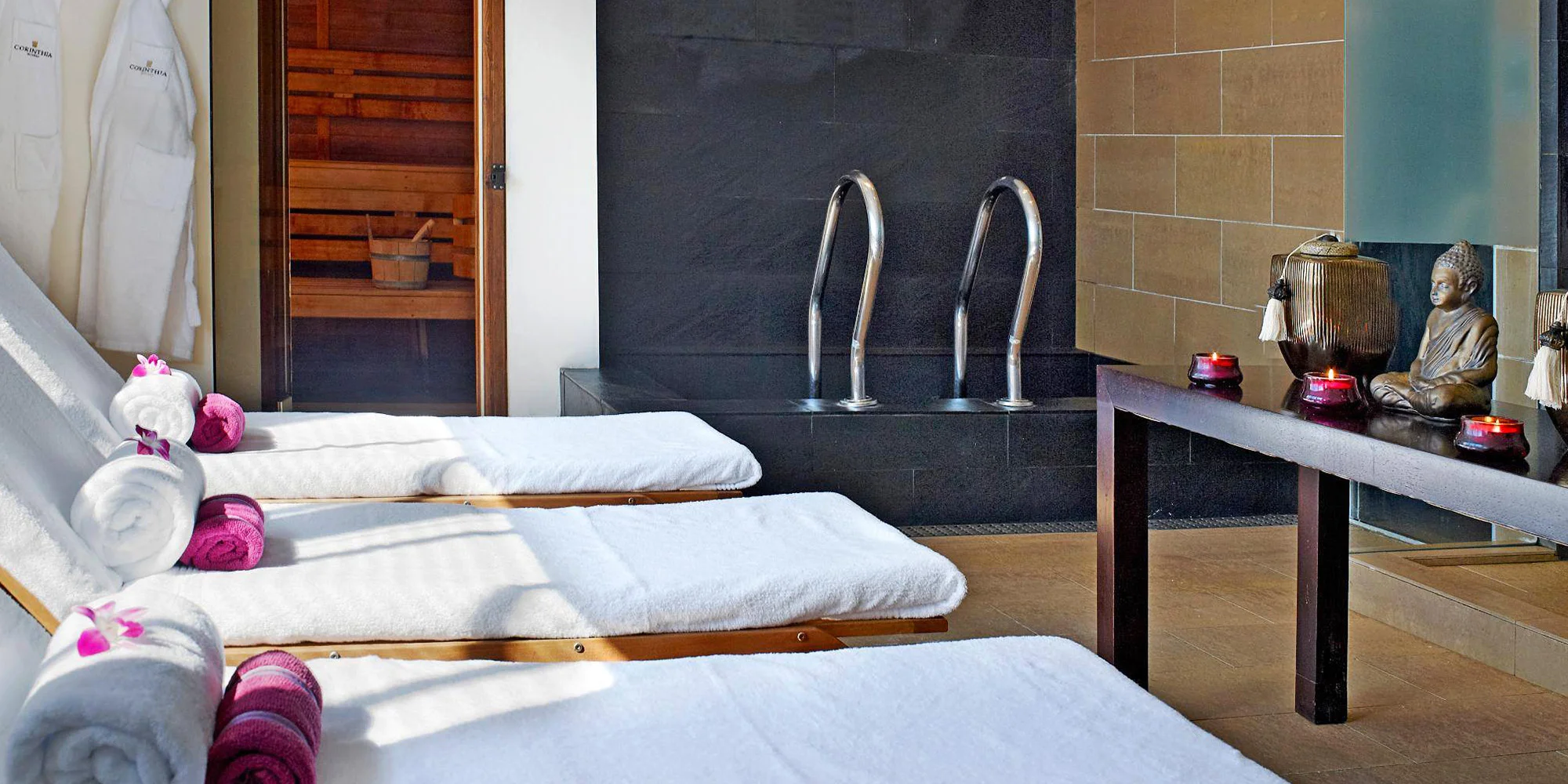 Božský relax pro 1 nebo 2 osoby: vstup na 2 h do wellness a možnost thajské masáže