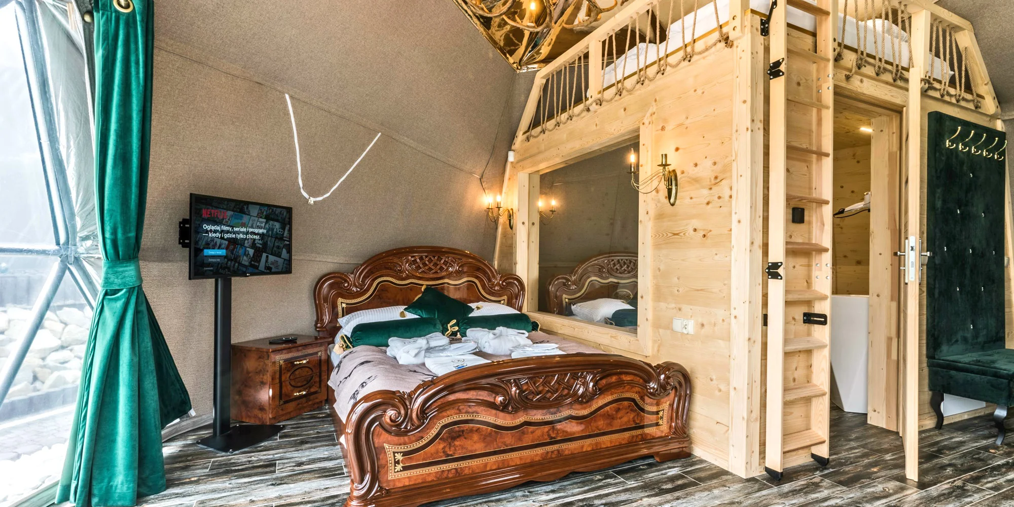 Glamping v Polsku: designové kopule s vlastní vířivkou, terasou a výhledem na hory i snídaně