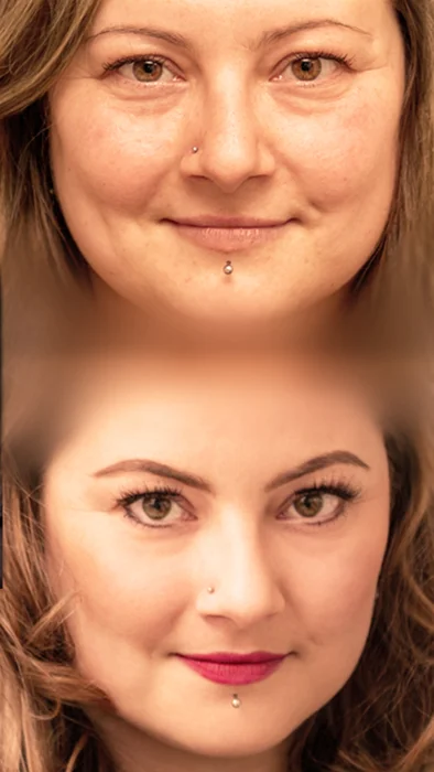 Permanentní make-up v salonu ve Vysočanech: pudrové obočí, oční linky i akvarelové rty