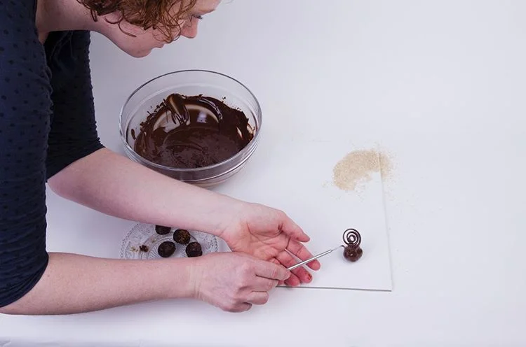 Dvouhodinový workshop na výrobu čokoládových lanýžů včetně degustace