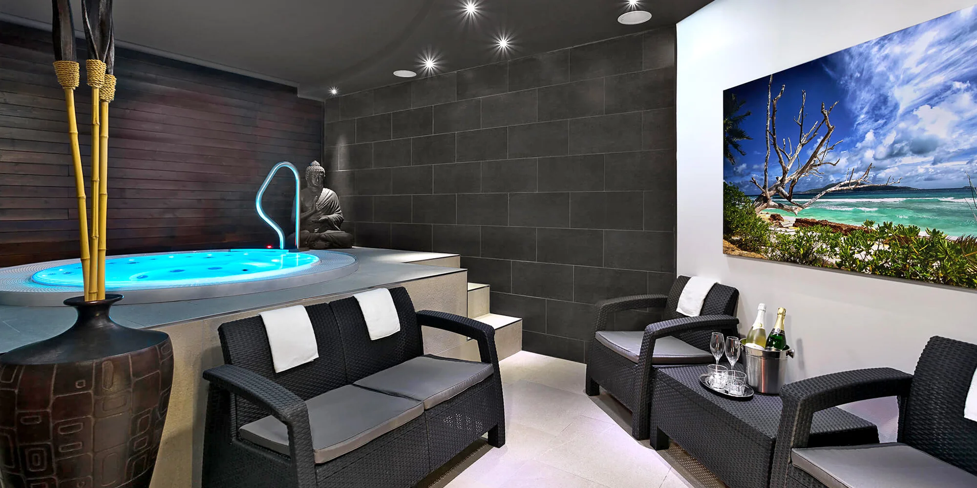 Čas na luxusní odpočinek: 90 min. v privátním wellness pro 2 osoby