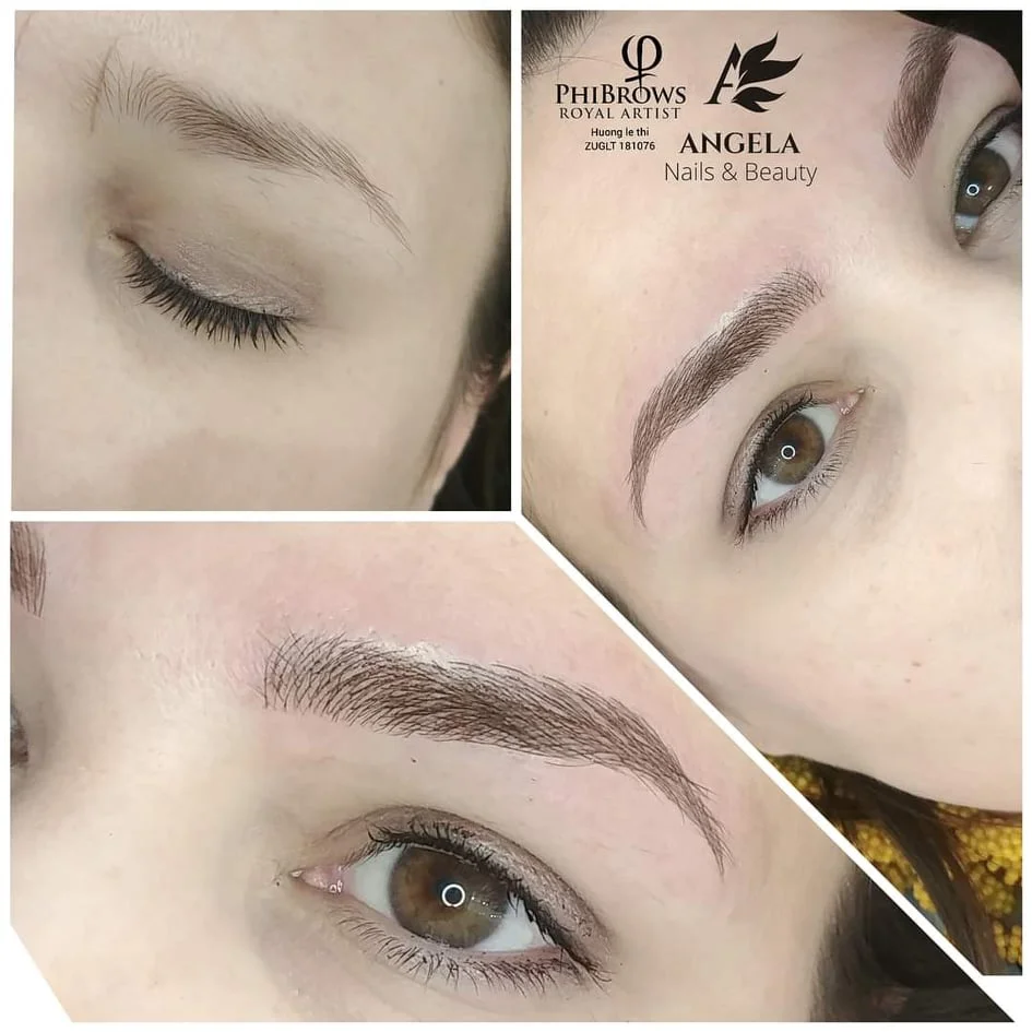 Permanentní make-up obočí vláskováním či pudrovým efektem nebo stínování rtů