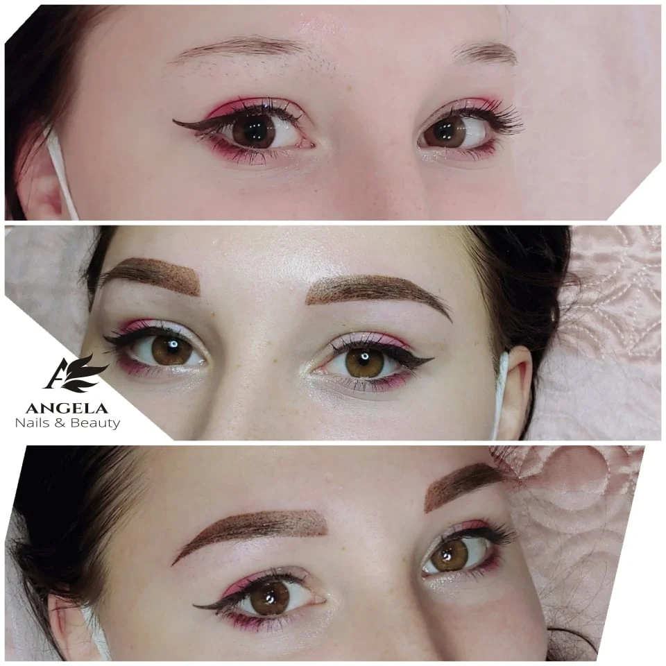 Permanentní make-up obočí vláskováním či pudrovým efektem nebo stínování rtů