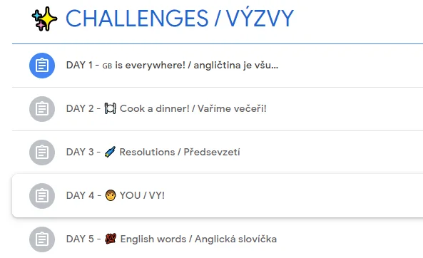 21denní výzva s angličtinou ve virtuální učebně: poslech, čtení i psaní a mluvení