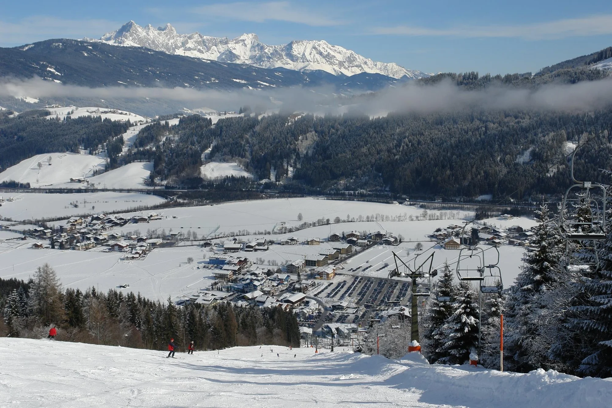 Ski Amadé Flachau: apartmány jen 200 m od hlavní lanovky