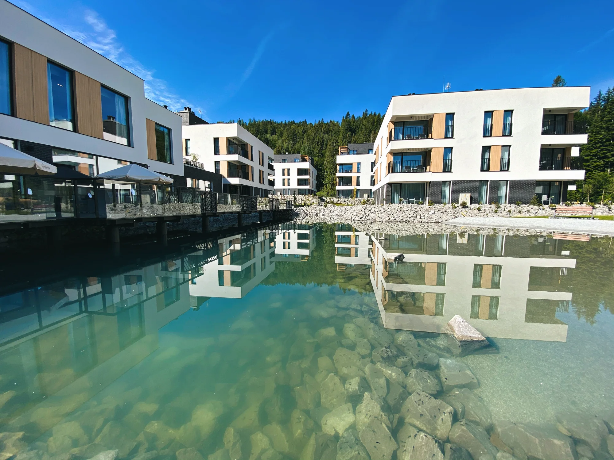 Moderní resort v polských Beskydech: apartmán s kuchyňkou, jídlo a neomezený wellness