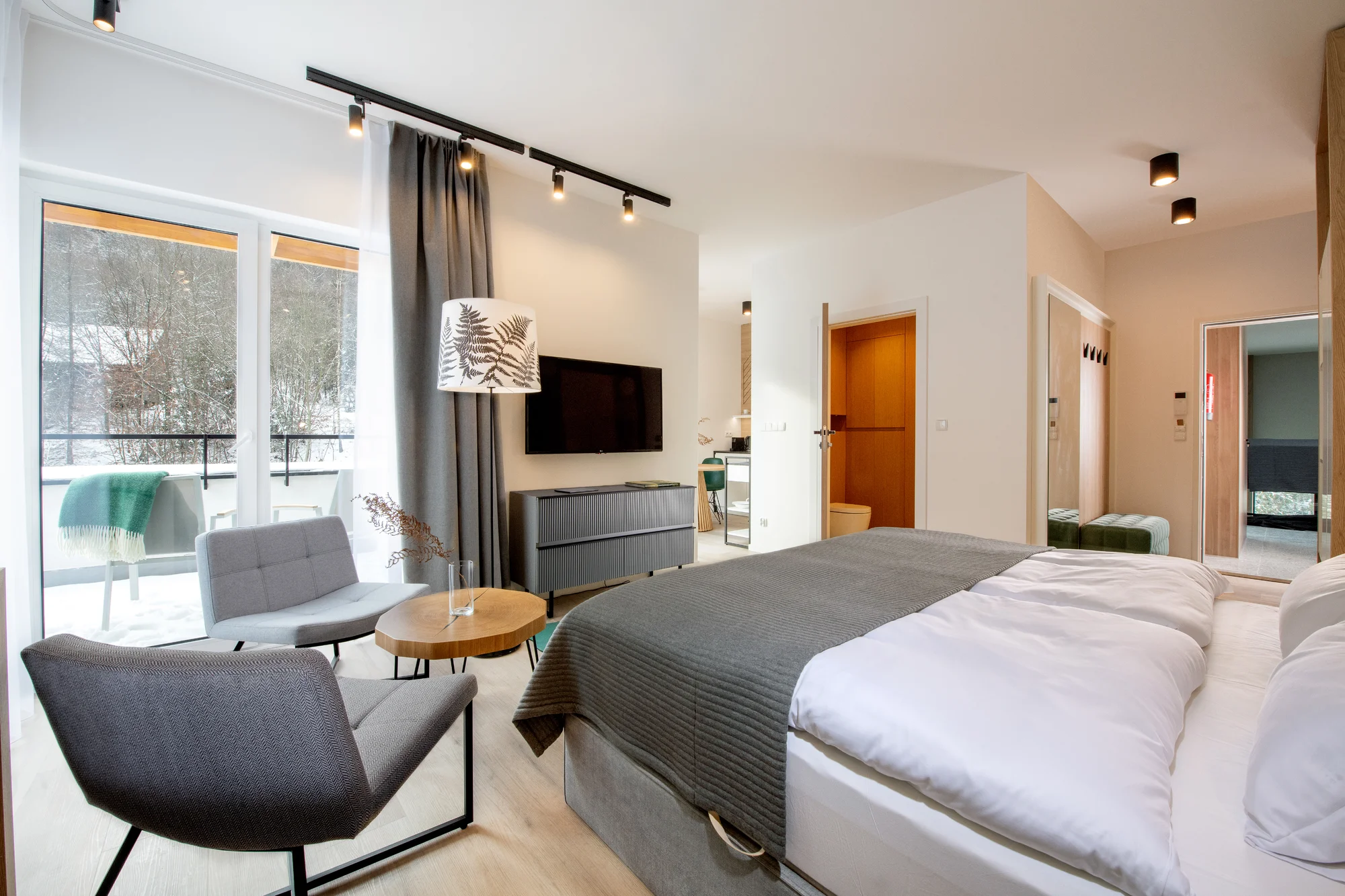 Moderní resort v polských Beskydech: apartmán s kuchyňkou, jídlo a neomezený wellness