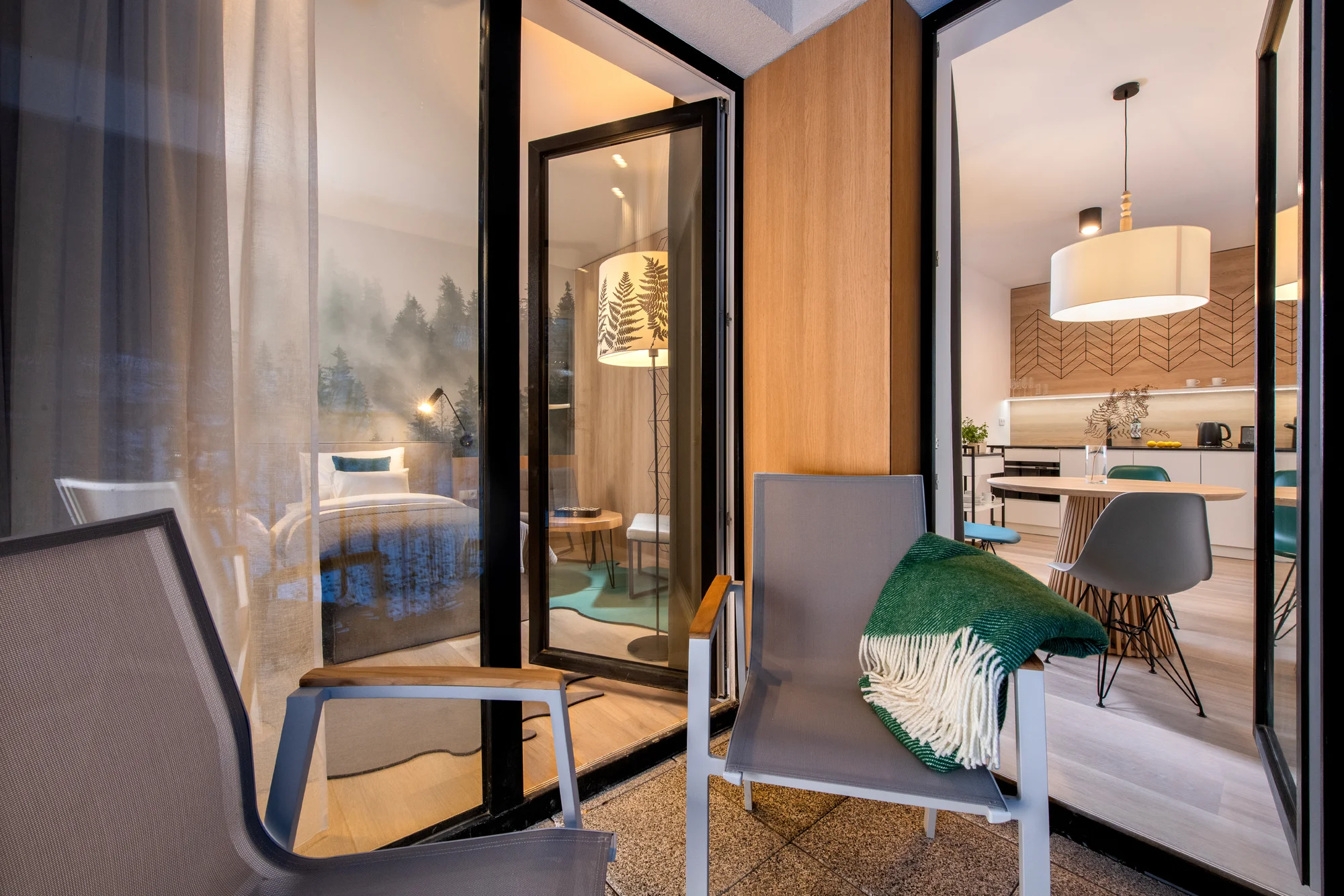 Moderní resort v polských Beskydech: apartmán s kuchyňkou, jídlo a neomezený wellness