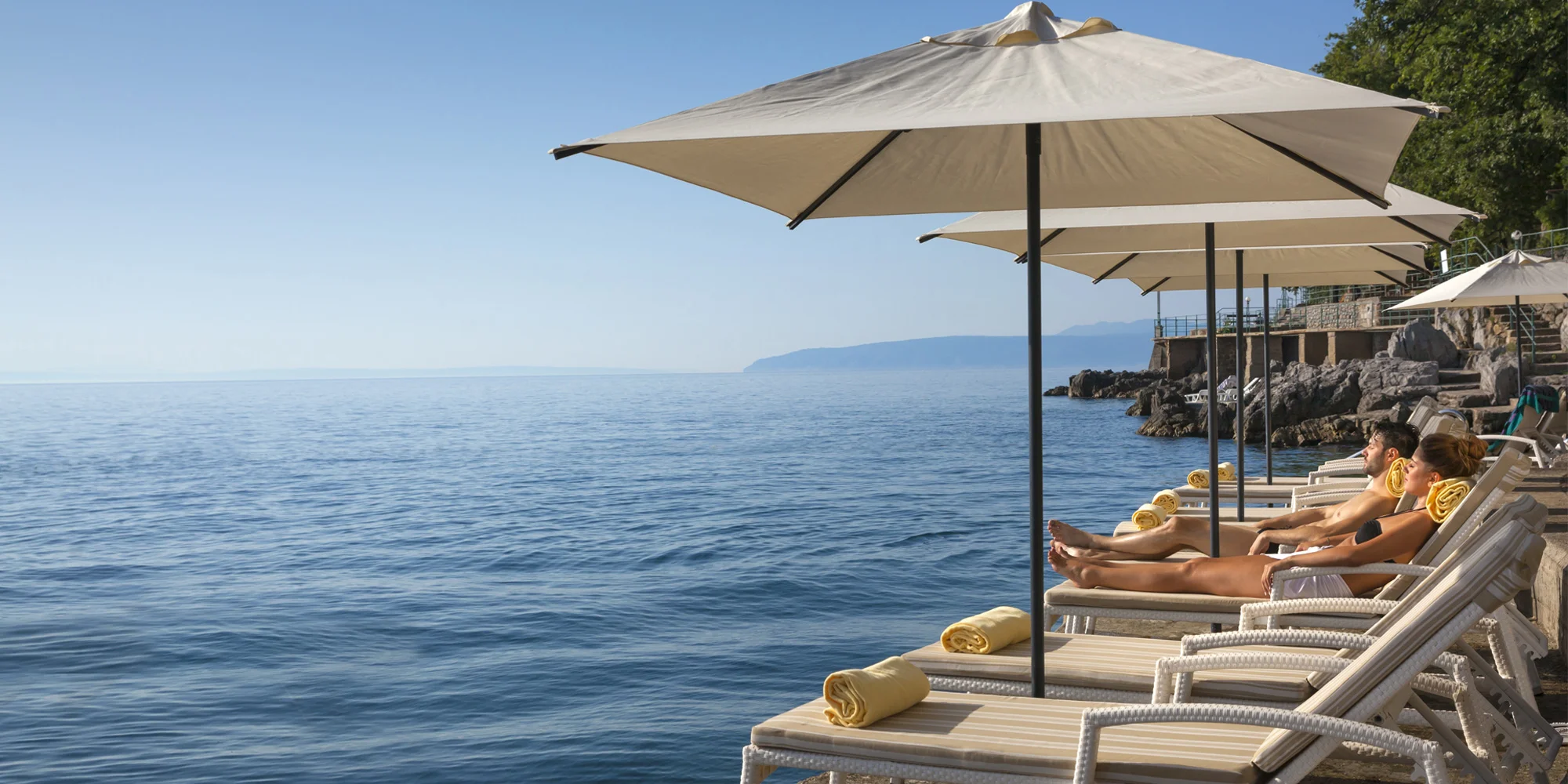 4* pobyt s polopenzí na vyhlášené Opatijské riviéře: hotel s bazény, saunami a soukromou pláží, 3 děti zdarma