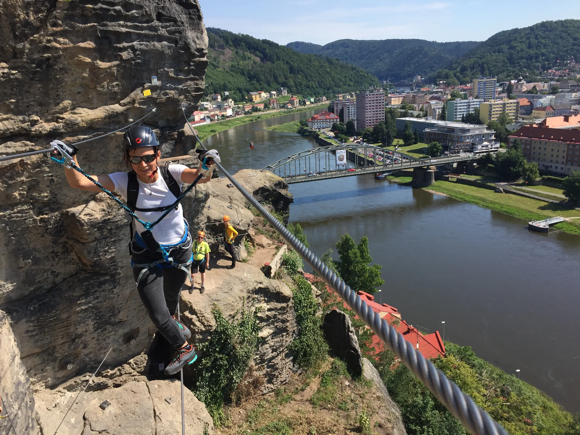 Via ferrata Pastýřská stěna: kurz základního lezení se zapůjčením vybavení
