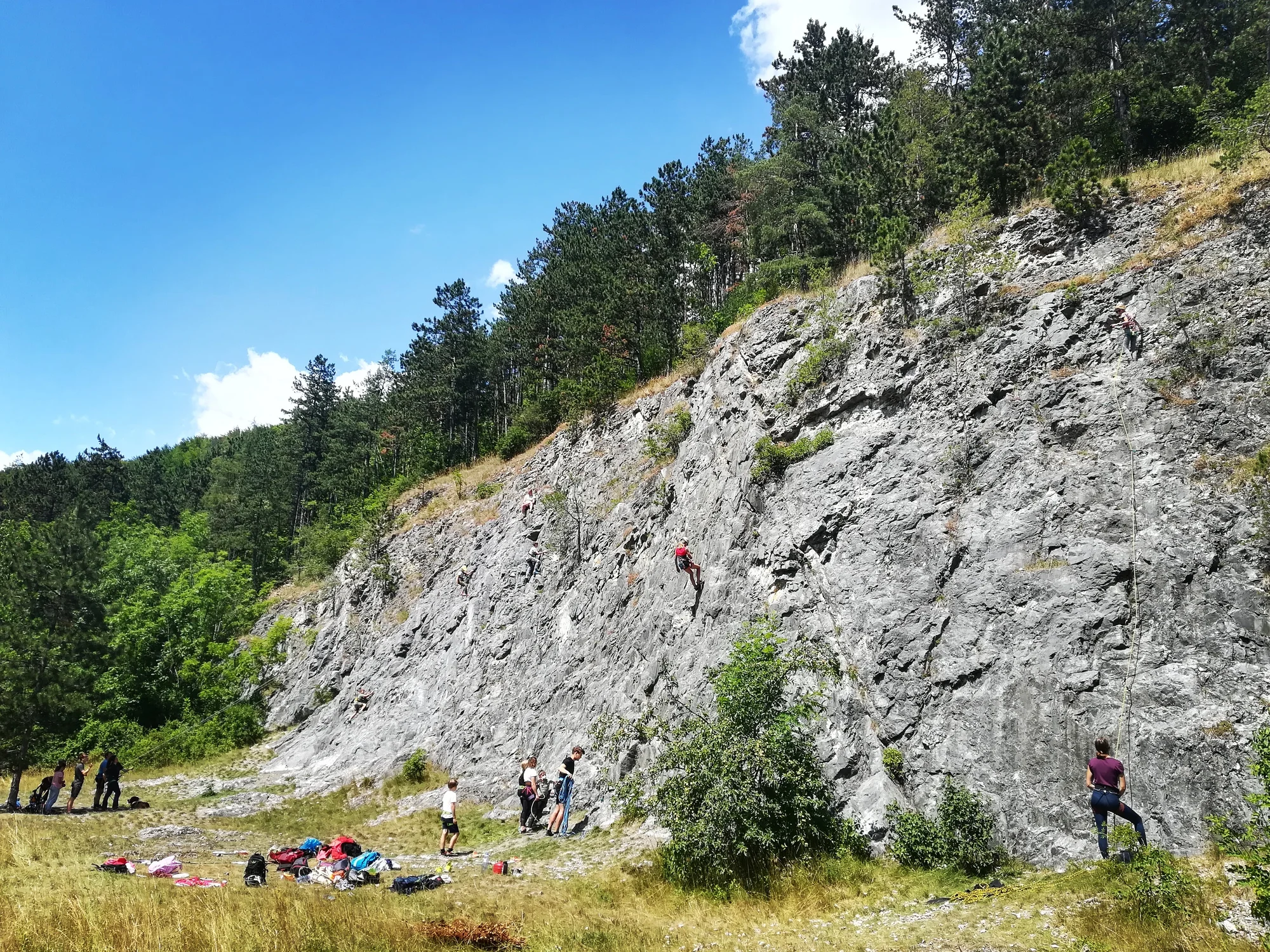 Kurz lezení na skalách: 2hodinový nebo 4hodinový pro 1 až 3 osoby