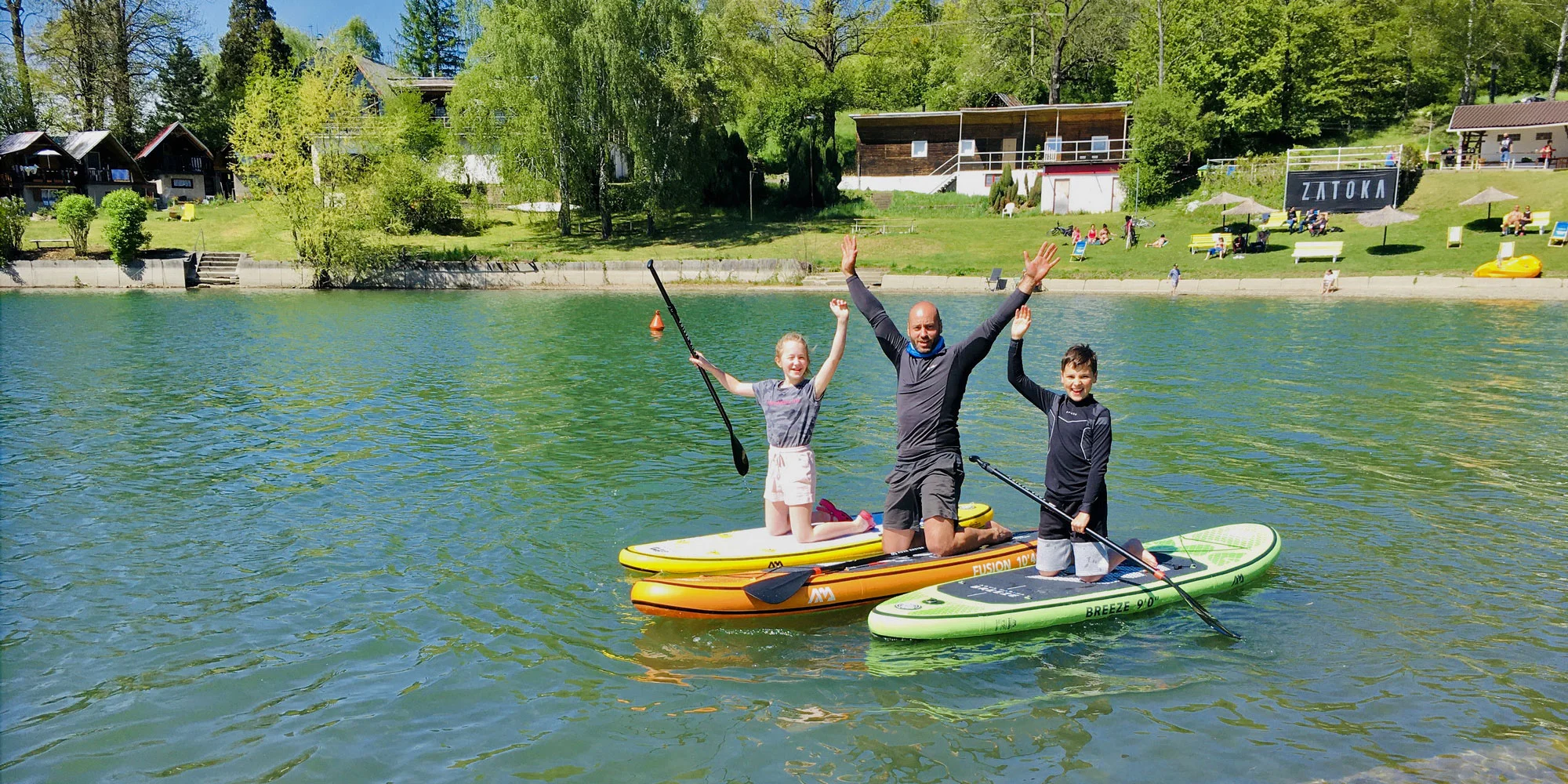 Zapůjčení paddleboardu na Žermanické přehradě pro 1 i 2 osoby na 2 hodiny