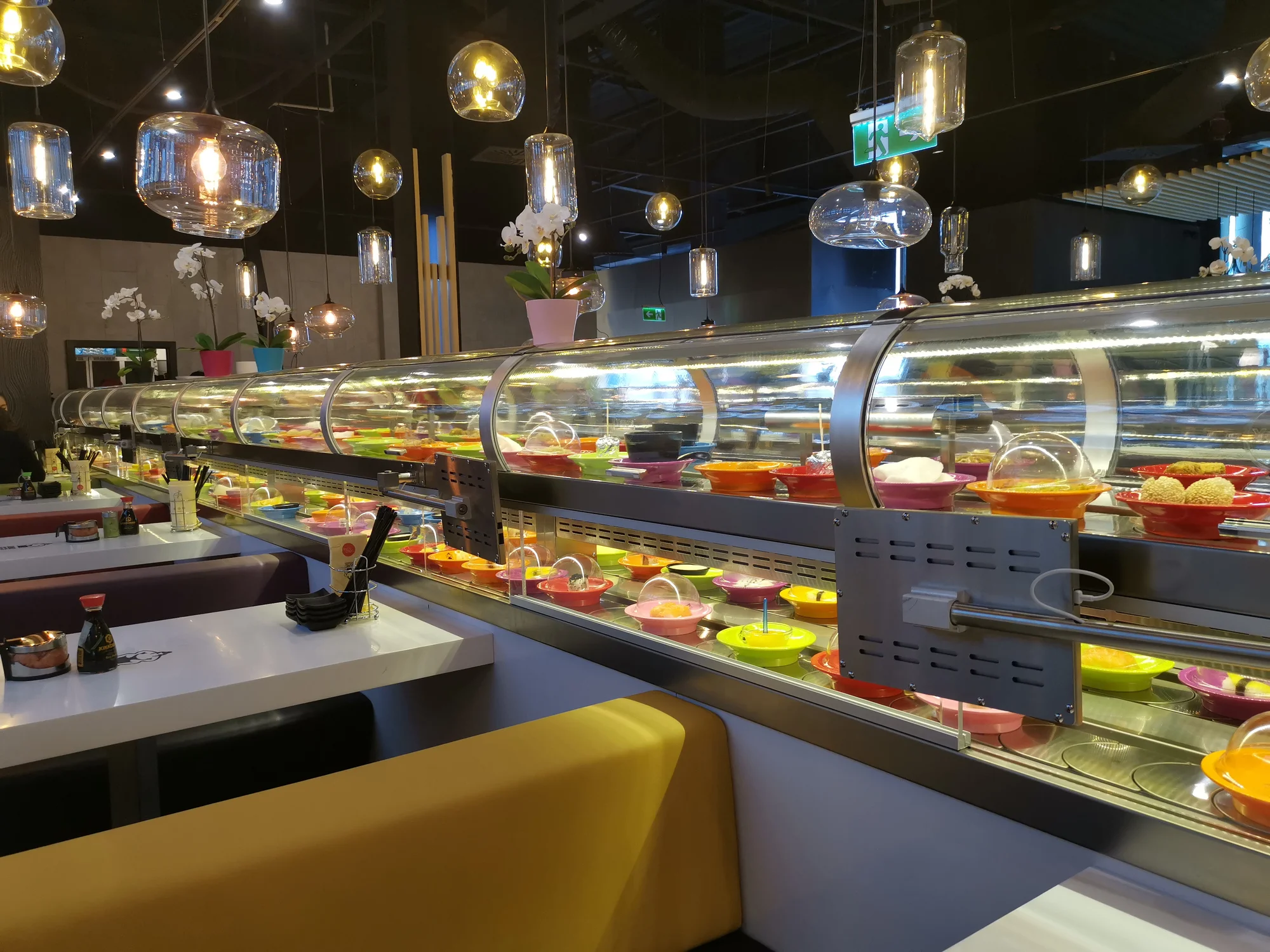 Running sushi v Plzni: 2 hod. neomezené konzumace rolek, mořských plodů i dezertů pro 1 osobu