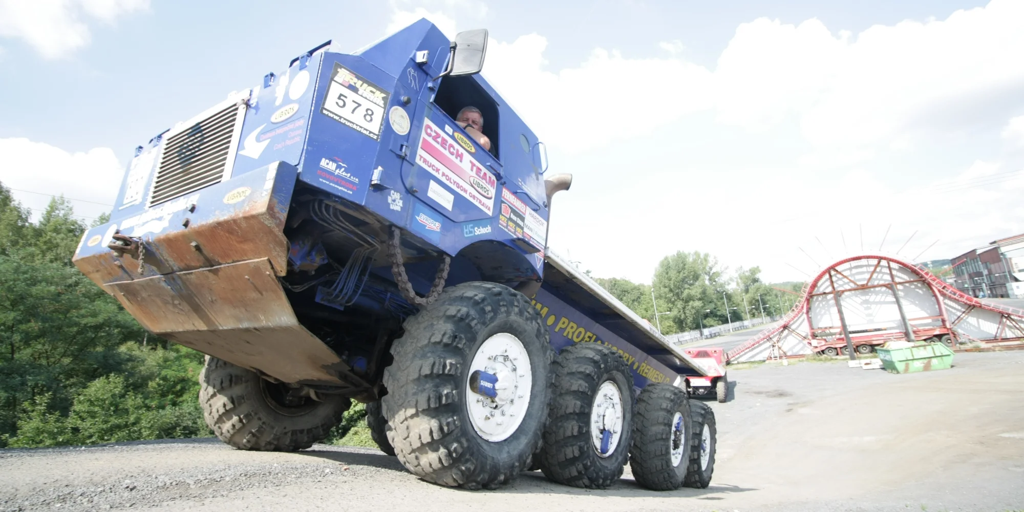 15–60 minut drtivé jízdy v kabině giganta Tatra 813 8x8 Truck Trial