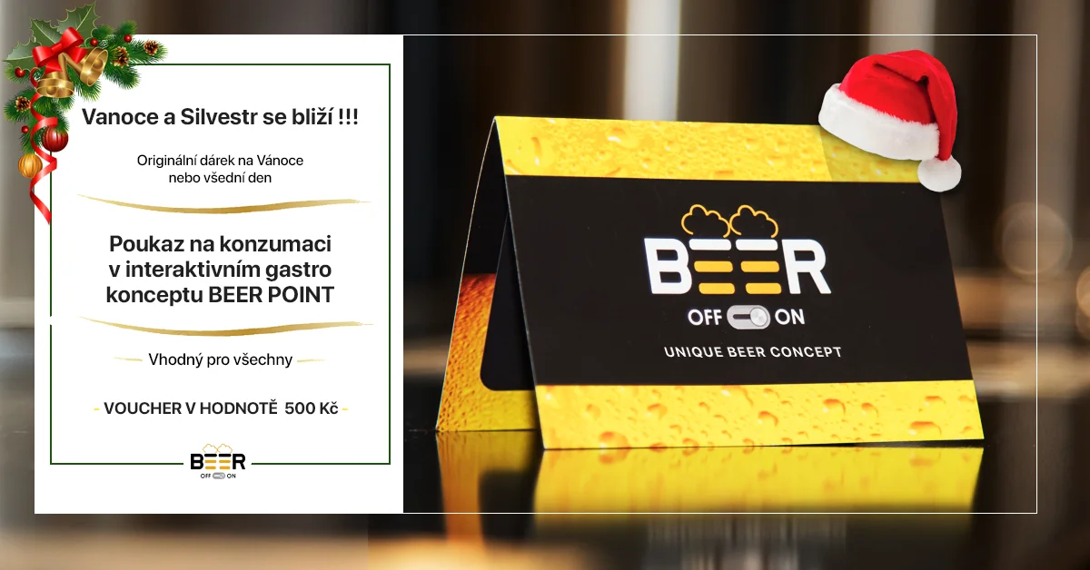 Otevřený voucher na jídlo, degustaci piva i nealko v Beer Point Prague