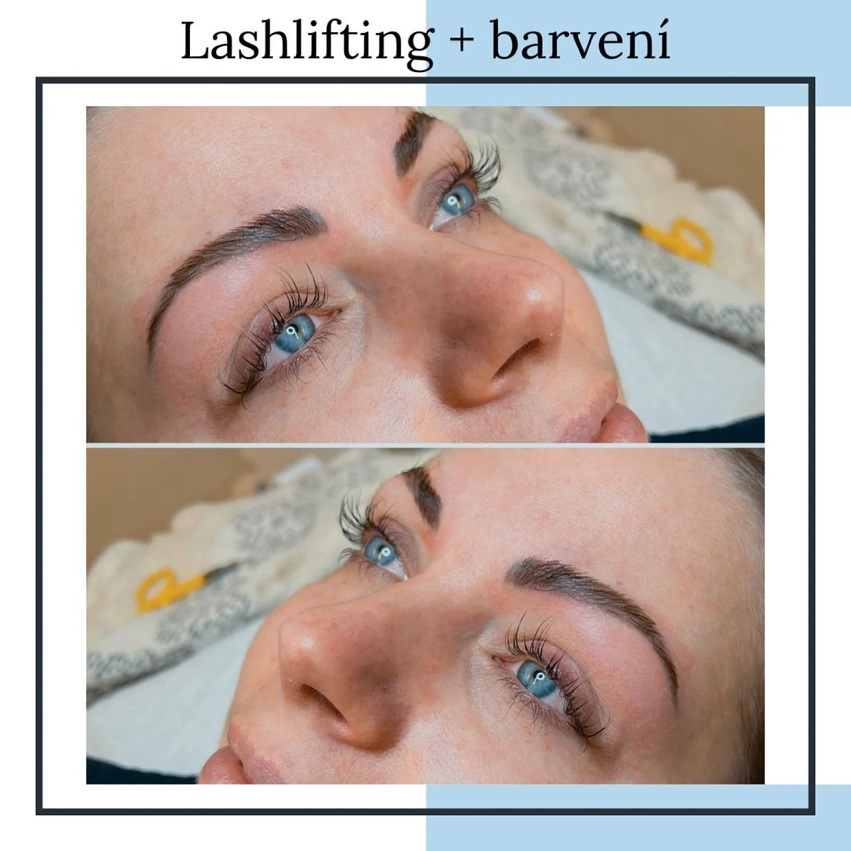 Úprava obočí, lash lifting nebo laminace obočí vč. barvení