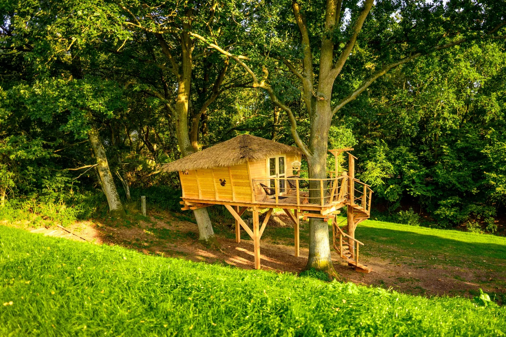 Pobyt se snídaní až pro 4 osoby v plně vybaveném treehousu na jihu Čech: žádné Wi-Fi, jen božský klid a sauna