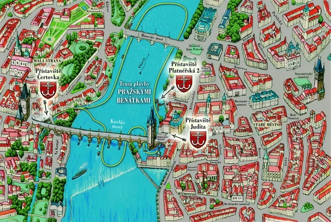 Vyhlídková plavba Pražskými Benátkami a vstup do Muzea Karlova mostu ve dnech pondělí–čtvrtek