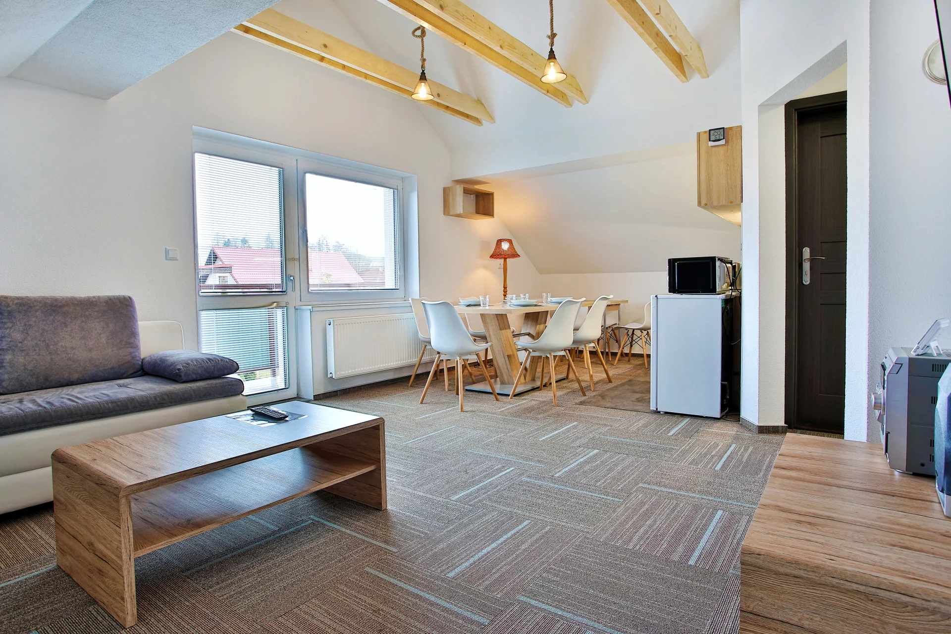 Pohodový pobyt u Liptovského Mikuláše pro pár i rodinu: vybavené moderní apartmány s kuchyňkou