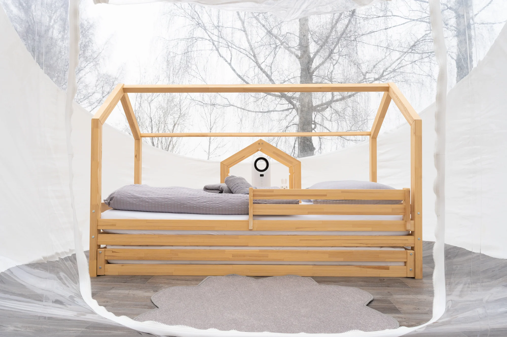 Parádní glamping V bublině: neomezený relax v sauně a výhled na hvězdy