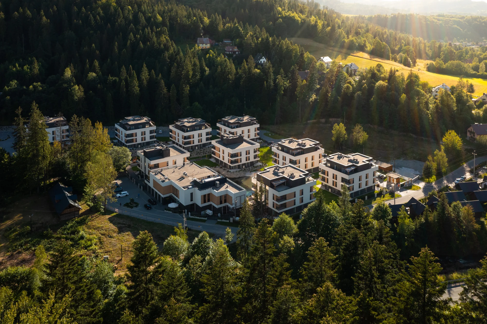 Moderní resort v polských Beskydech: apartmán s kuchyňkou, jídlo a neomezený wellness