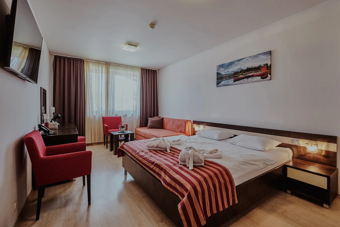 Apartmány na Liptově přímo v areálu Aquaparku Bešeňová, lahev sektu