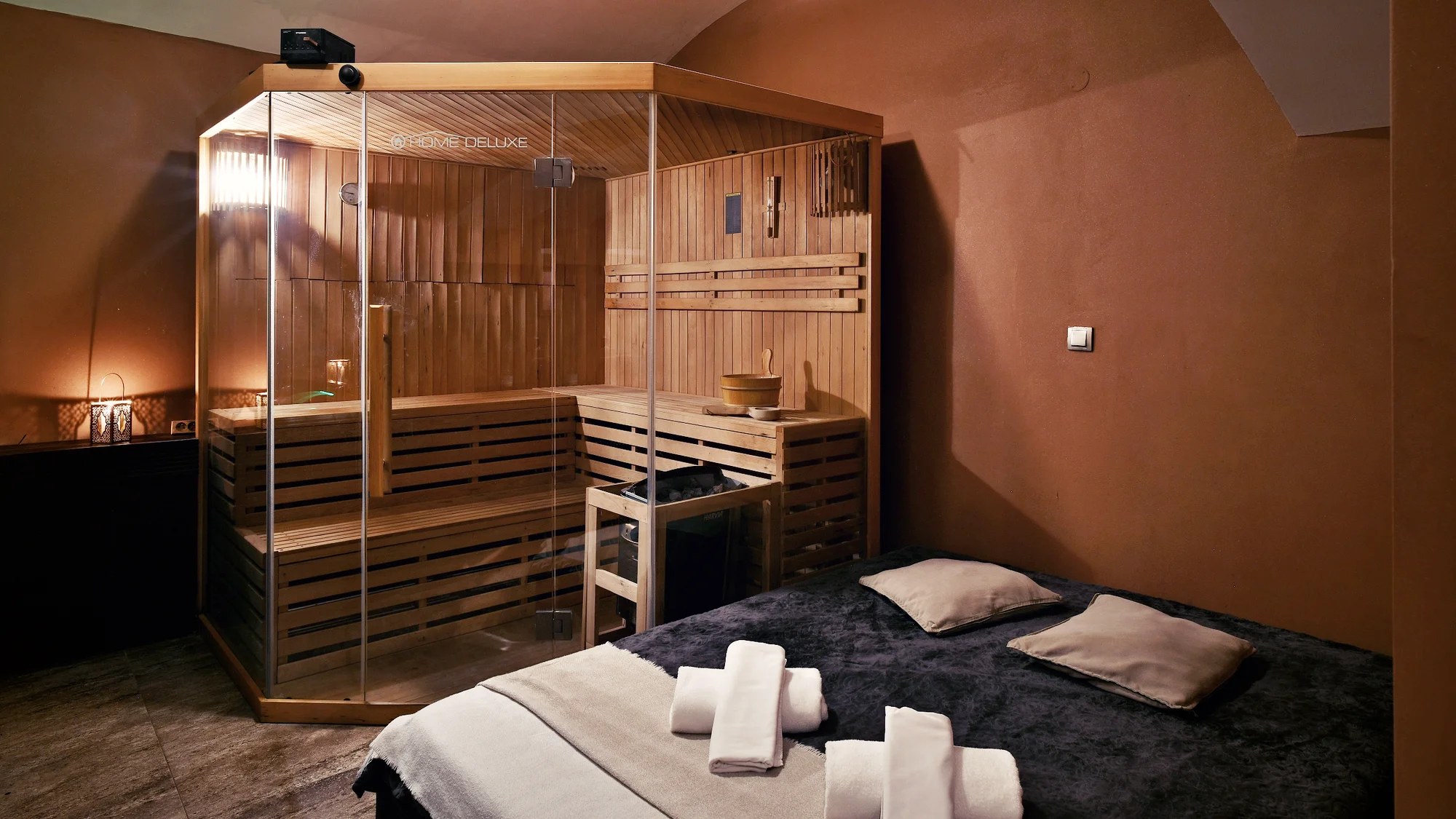 Privátní wellness pro dva: vířivka, finská sauna i varianta s občerstvením