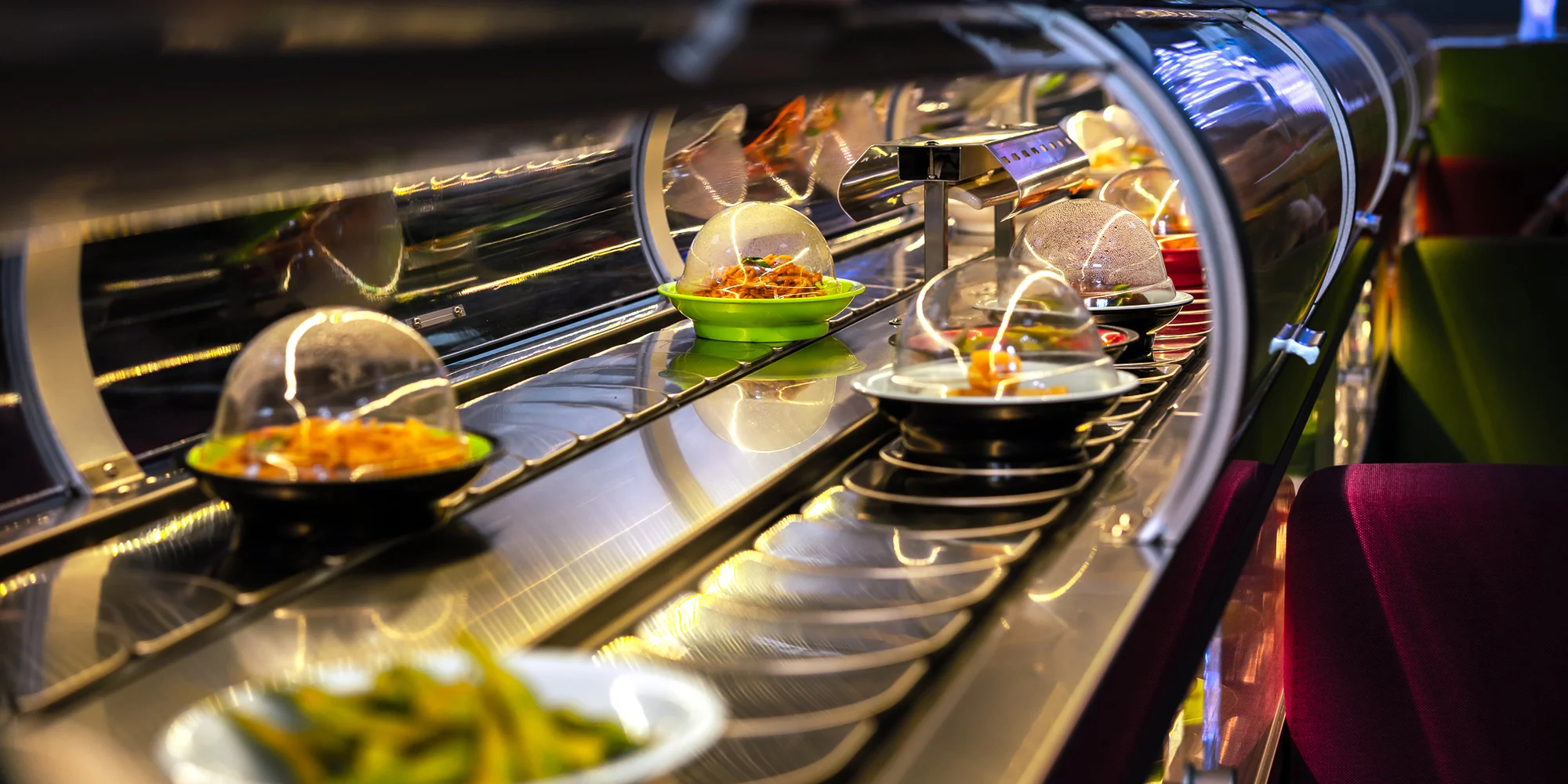 Running sushi ve Wasabi Olomouc: 1,5 hodiny neomezeného hodování pro 1 osobu