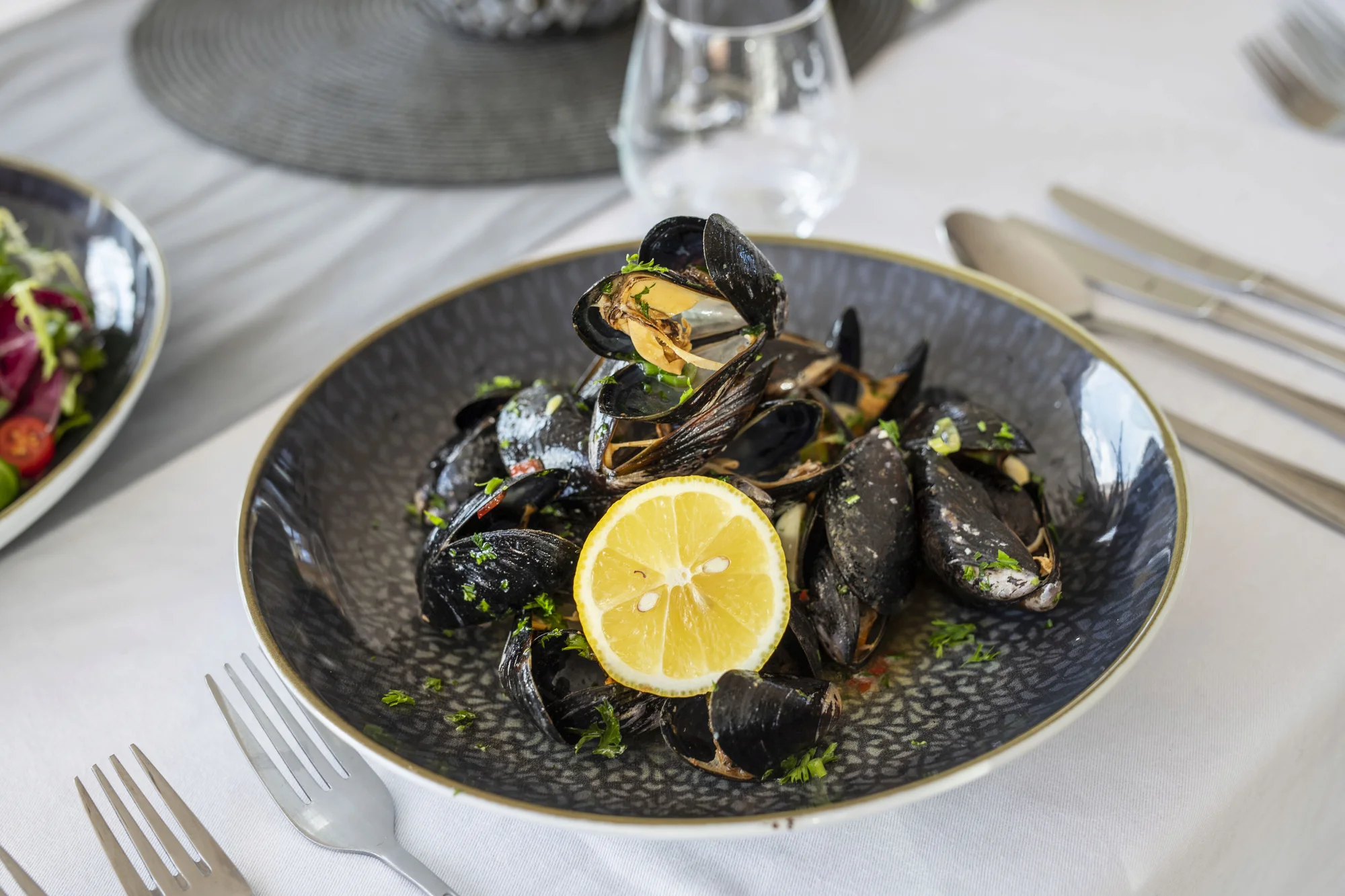 Degustační menu s humřími specialitami: prosecco, předkrm, humr na různé způsoby a dezert