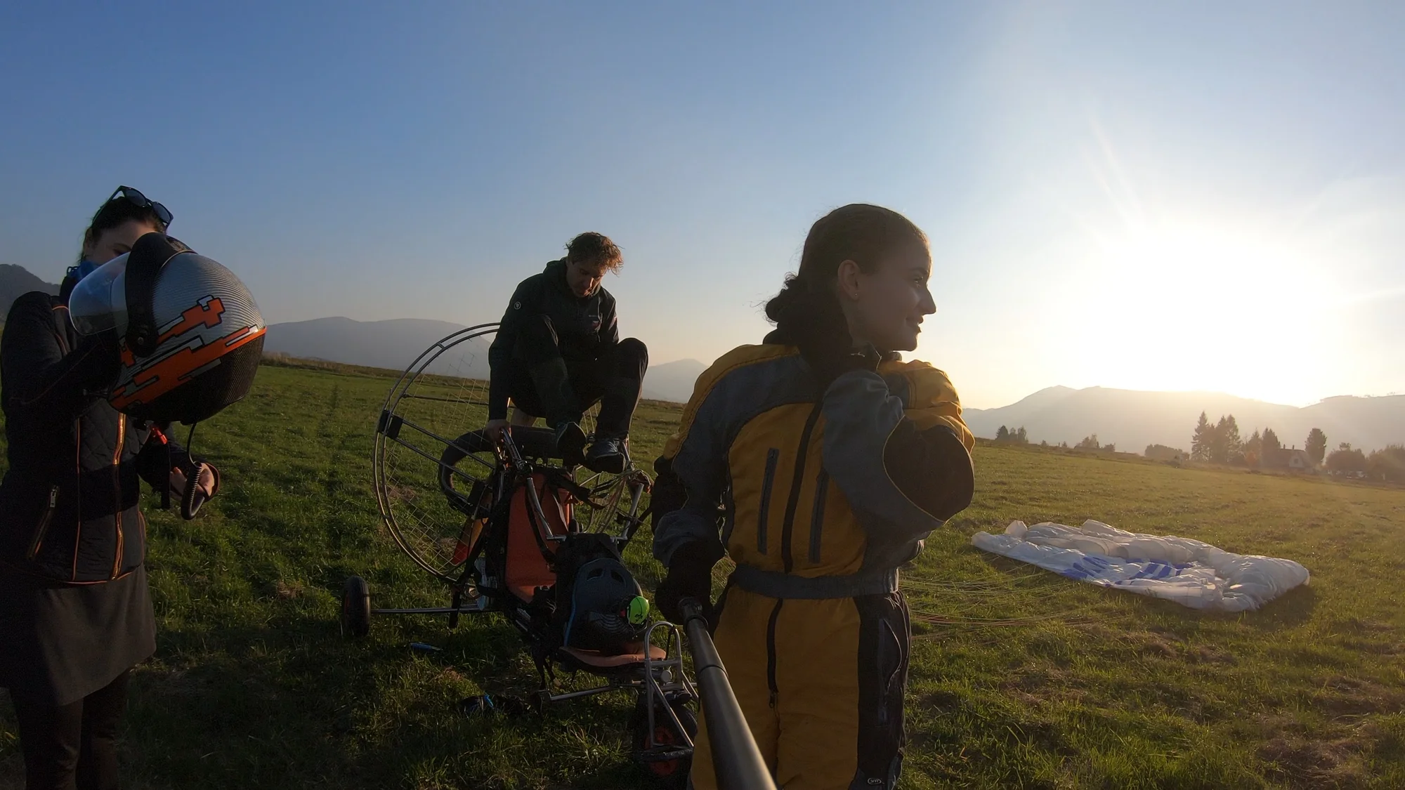BožíLet na paraglidingové motorové tříkolce: 10–30 min. letu i sestříhané video