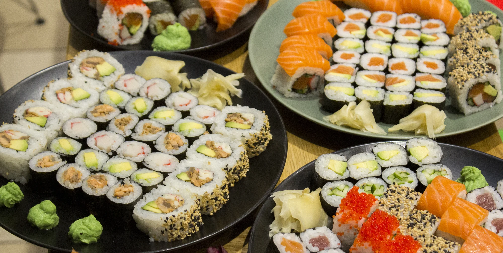 Sushi sety v bistru v brněnském OC Globus: 15 až 44 kousků, na místě či take away