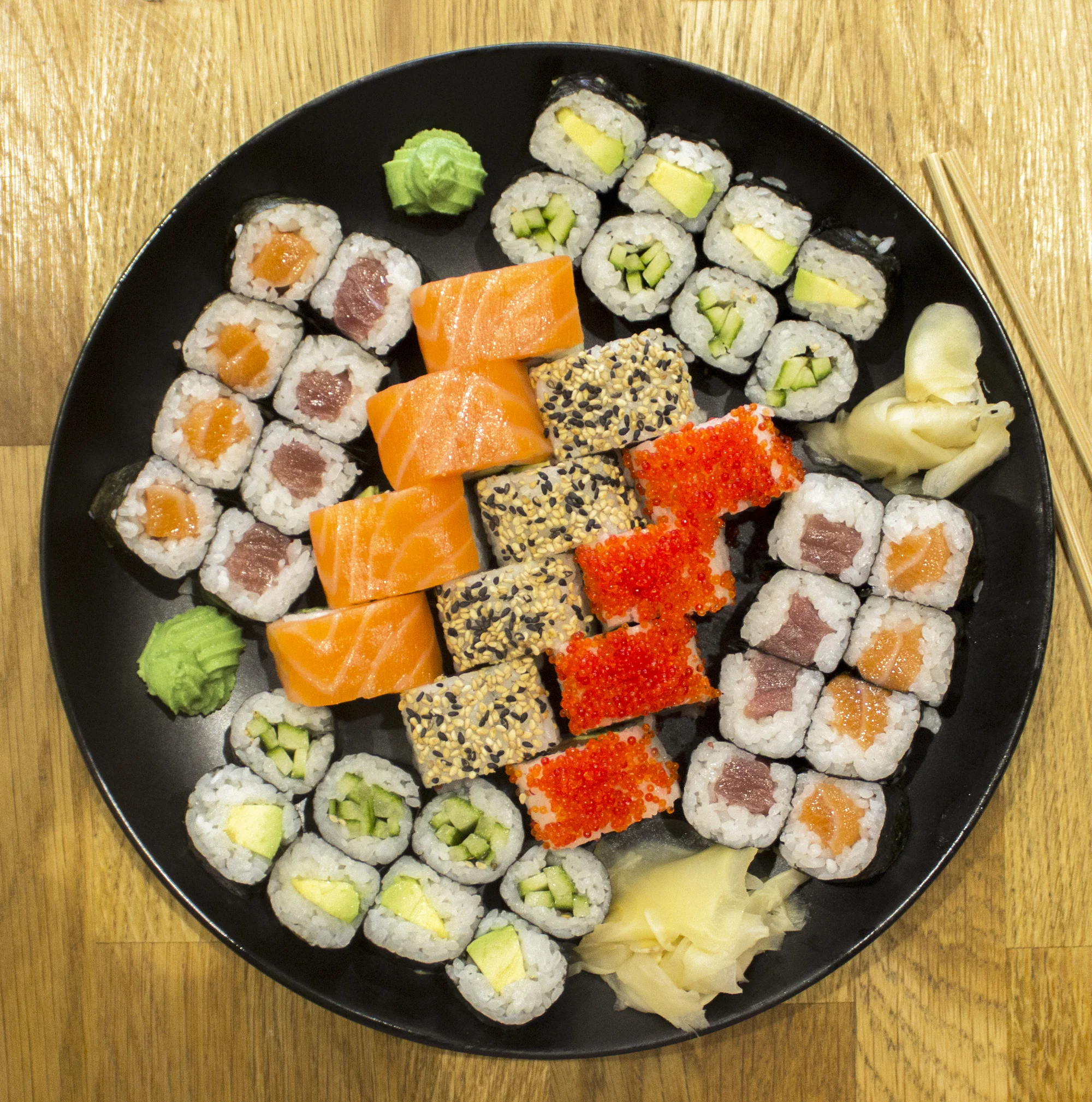Sushi sety v bistru v brněnském OC Globus: 15 až 44 kousků, na místě či take away