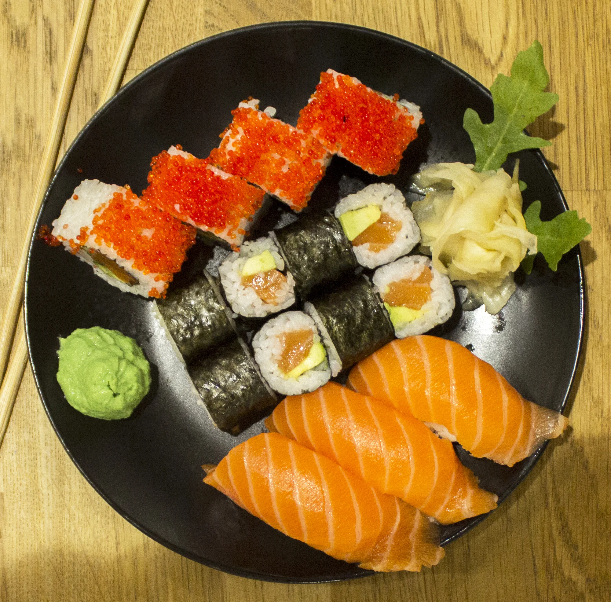 Sushi sety v bistru v brněnském OC Globus: 15 až 44 kousků, na místě či take away