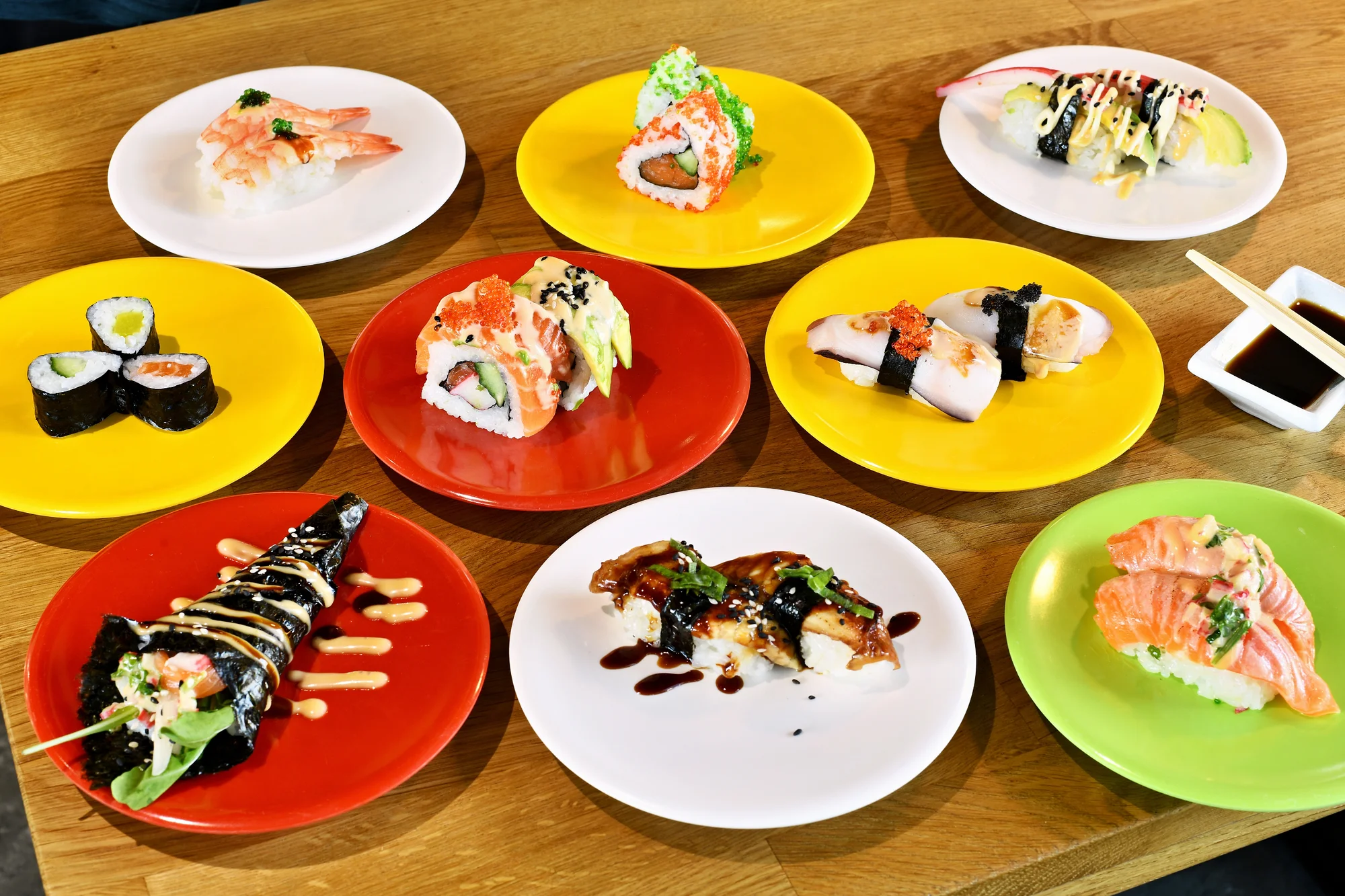 2 hodiny running sushi v OC Bořislavka pro 1 nebo 2 osoby
